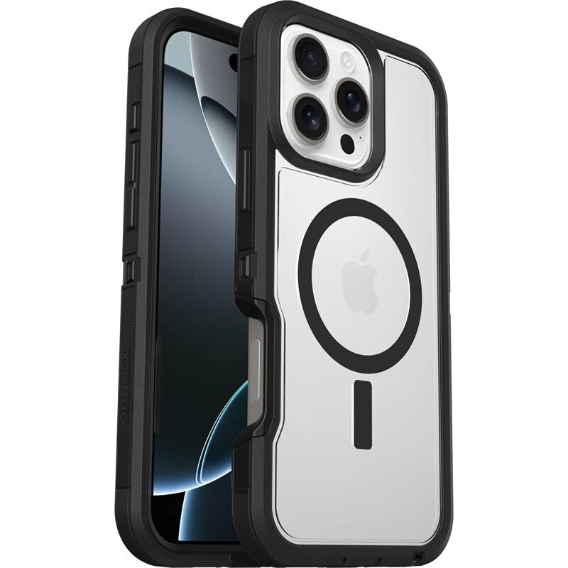 Otterbox Defender XT Kuori iPhone 16 Pro Max Musta/läpinäkyvä