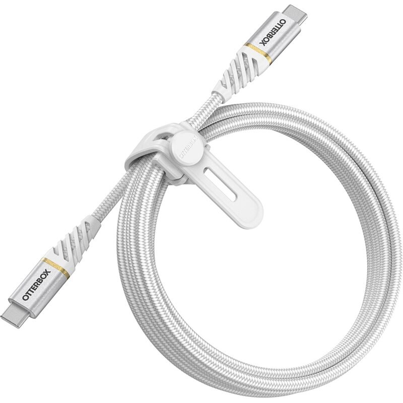 Otterbox USB-C -> USB-C Kaapeli 2m Premium Fast Charge valkoinen