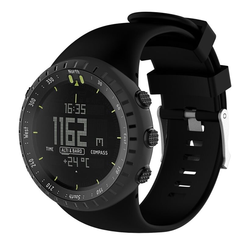 Silikoniranneke Suunto Core Musta
