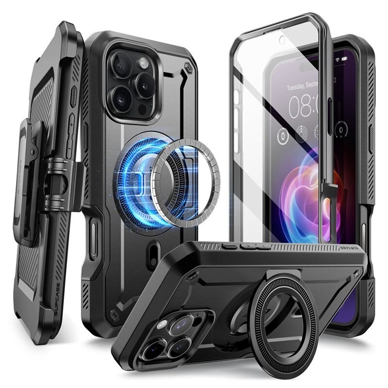 SUPCASE Unicorn Beetle Pro MagSafe Case iPhone 16 Pro Black
