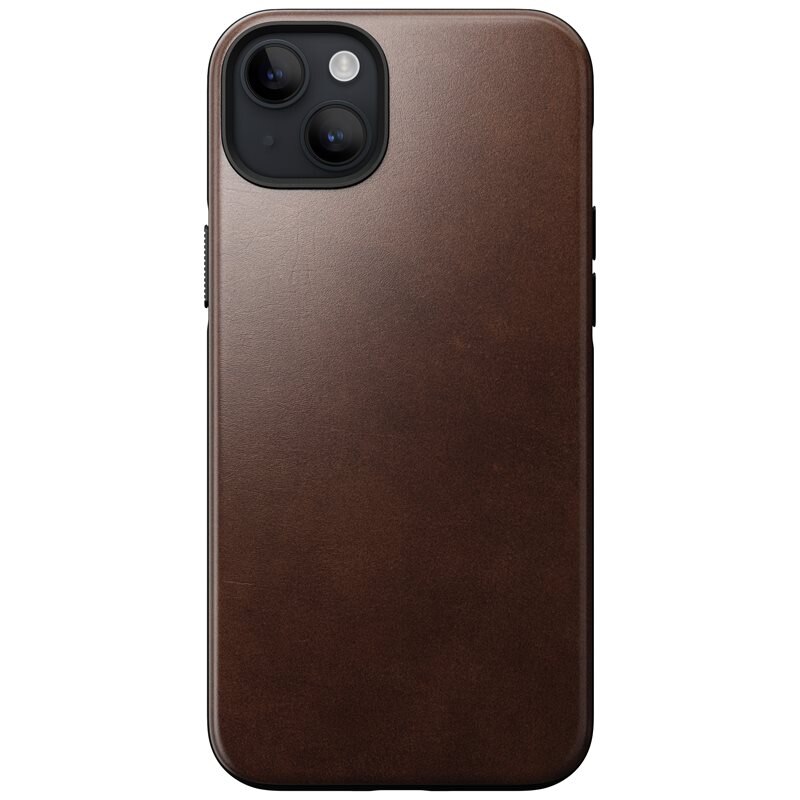 Nomad iPhone 14 Plus Modern Leather Case MagSafe Brown - Suojakuori