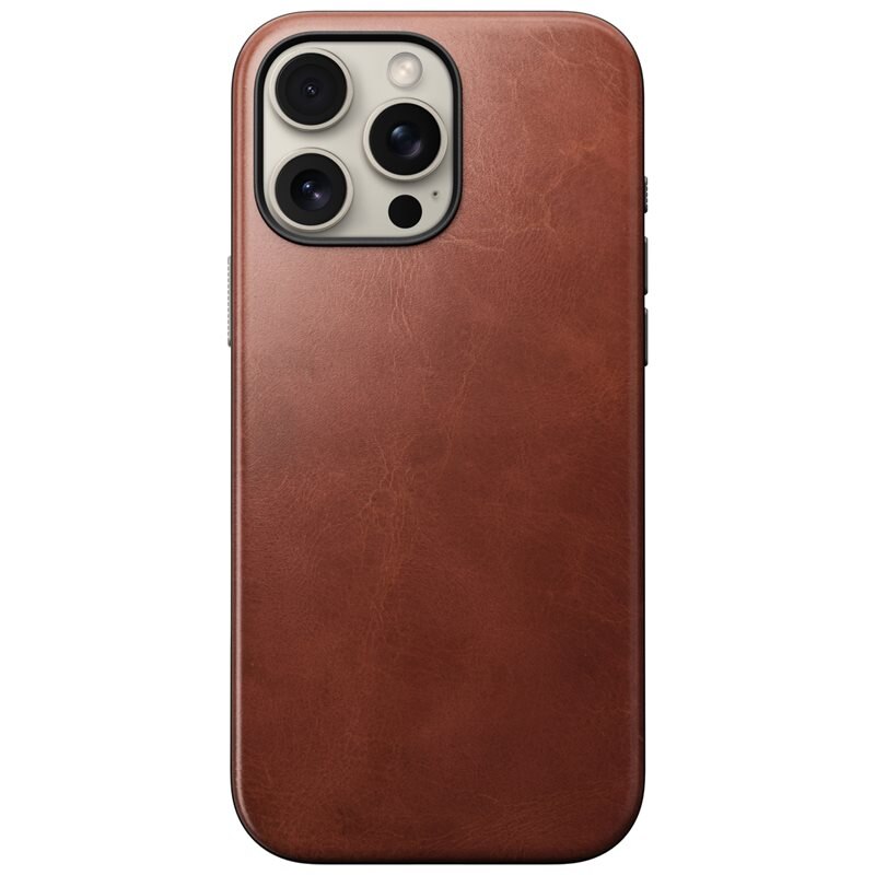 Nomad iPhone 16 Pro Max Modern Case Horween Leather MagSafe Olde Dublin - Suojakuori