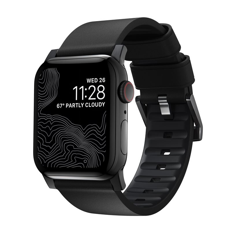 Nomad Active Band Pro Apple Watch 44mm Black (Black Hardware) - Ranneke