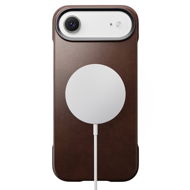 Nomad iPhone Air Traditional Horween Leather Case MagSafe Rustic Brown
