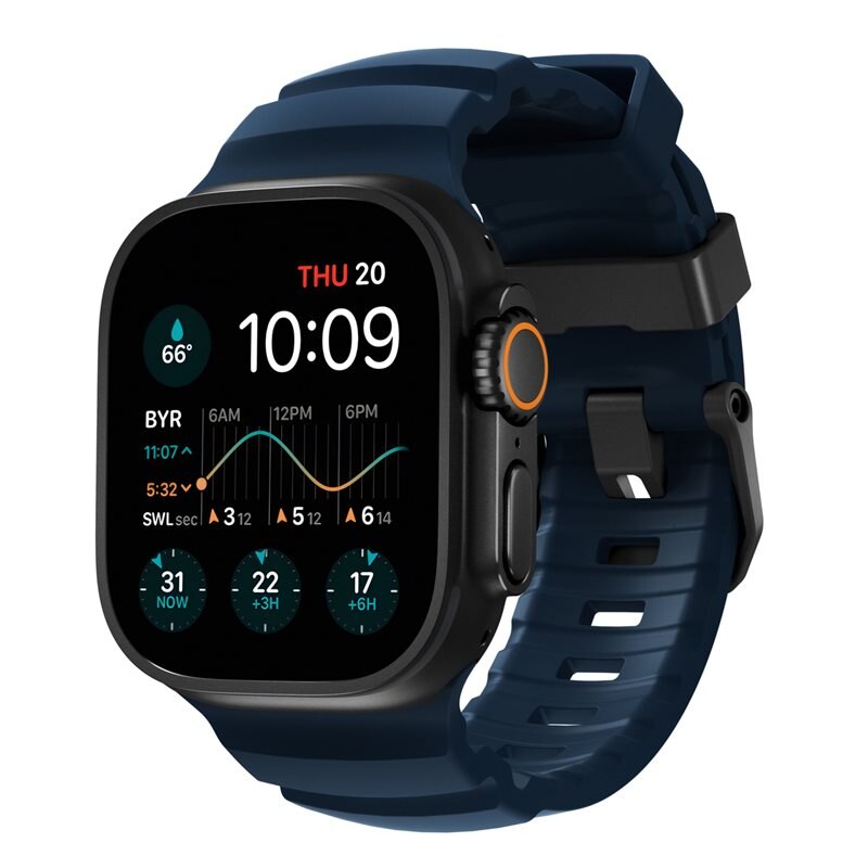 Nomad Apple Watch Ultra 49mm 1st Gen Rocky Point Band Atlantic (Black Hardware)