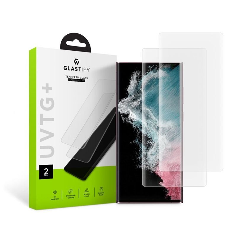Glastify UV Tempered Glass Samsung Galaxy S22 Ultra 2-pack