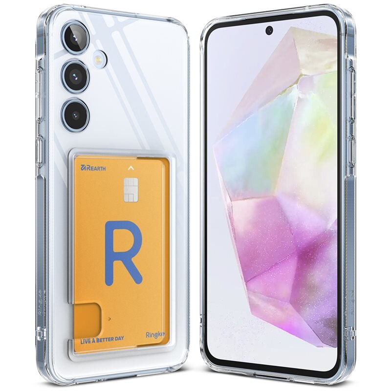 Ringke Fusion Card Case Samsung Galaxy A35 Kirkas - Puhelimen kuoret - Paikat korteille