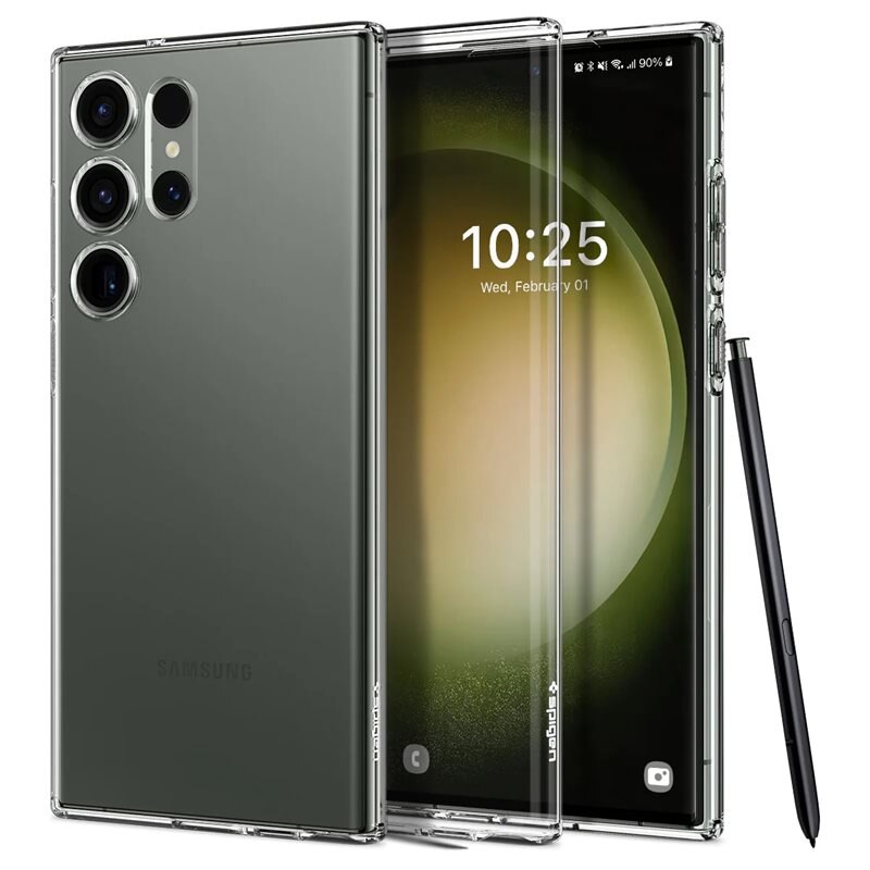 Spigen Samsung Galaxy S23 Ultra Case Liquid Crystal Clear - Puhelimen kuoret