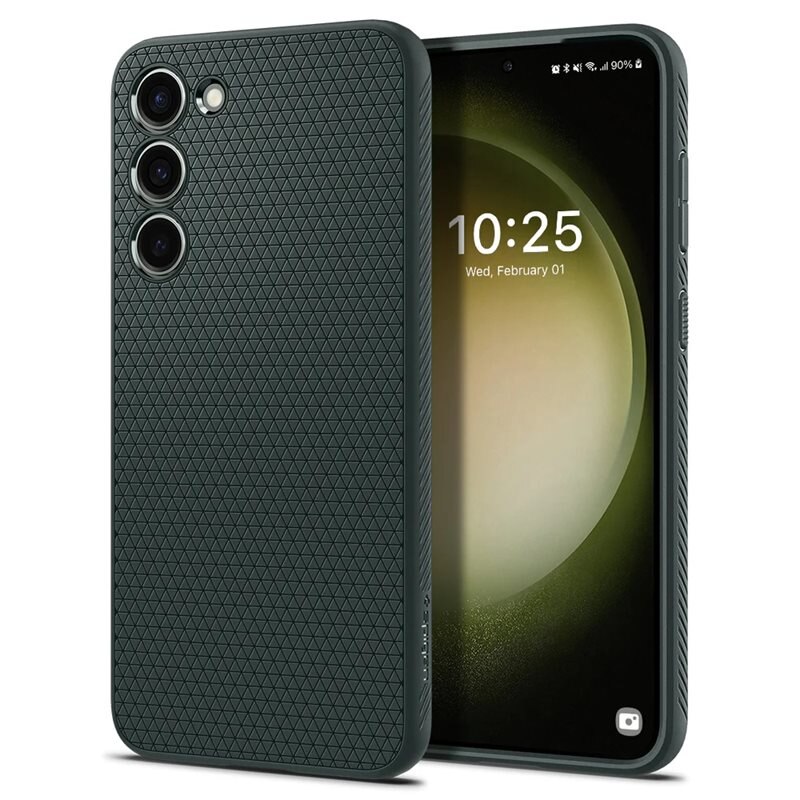 Spigen Samsung Galaxy S23 Case Liquid Air Abyss Green - Puhelimen kuoret