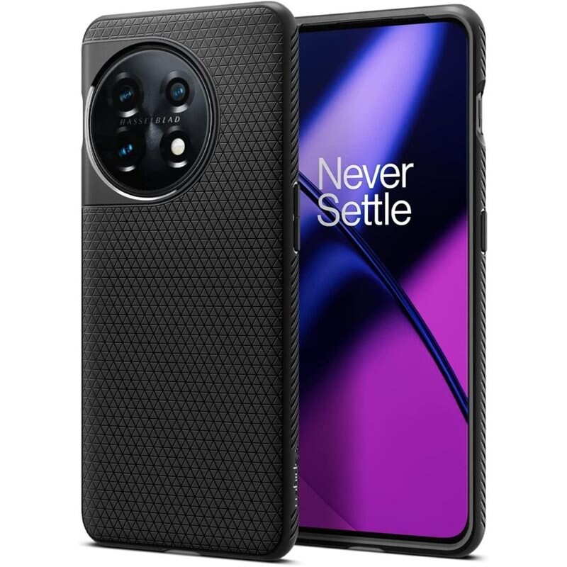 Spigen OnePlus 11 Case Liquid Air Black - Puhelimen kuoret