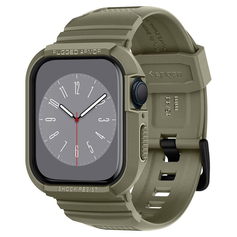 Spigen Apple Watch 45mm Series 9 Case Rugged Armor Pro Vintage Khaki