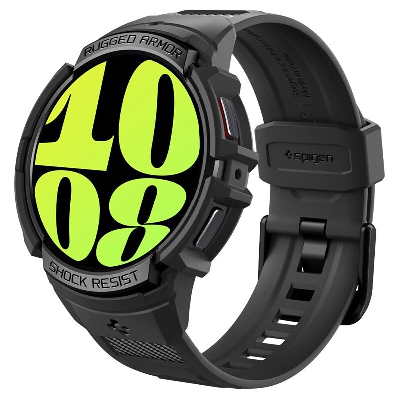Spigen Samsung Galaxy Watch 6 44mm Case Rugged Armor Pro musta