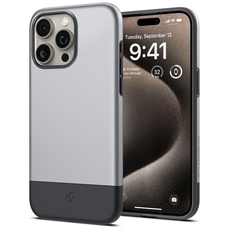Spigen iPhone 15 Pro Kuori Style Armor MagSafe Silver
