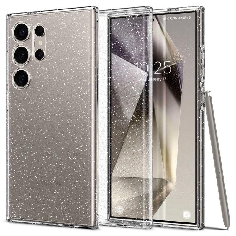 Spigen Samsung Galaxy S24 Ultra Case Liquid Crystal Glitter Crystal - Puhelimen kuoret