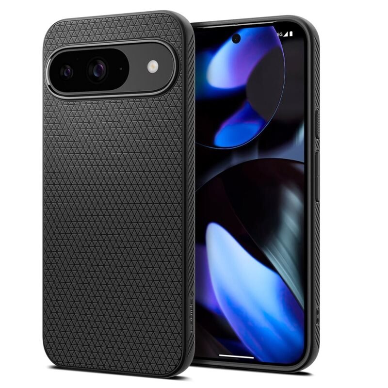 Spigen Google Pixel 9 Pro Case Liquid Air Matte Black - Puhelimen kuoret