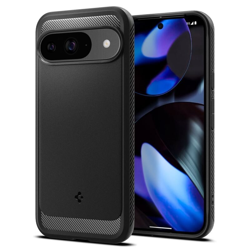 Spigen Google Pixel 9 Pro Case Rugged Armor Black - Puhelimen kuoret