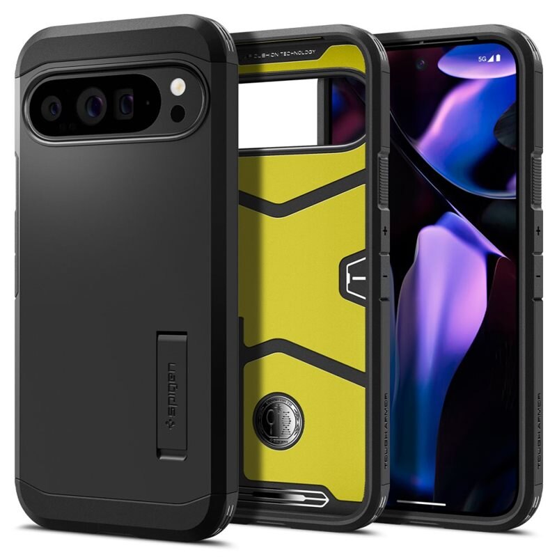 Spigen Google Pixel 9 Pro XL Case Tough Armor Black - Puhelimen kuoret