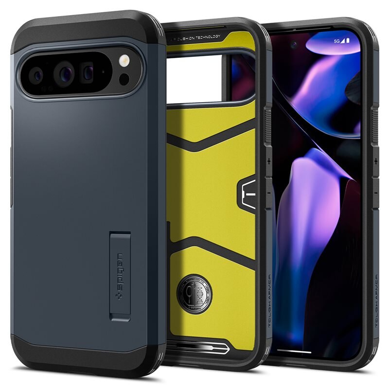 Spigen Google Pixel 9 Pro XL Case Tough Armor Metal Slate - Puhelimen kuoret