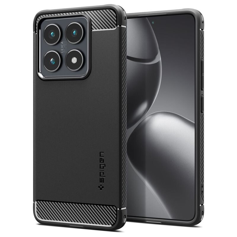 Spigen Xiaomi 14T Pro Case Rugged Armor Black - Puhelimen kuoret