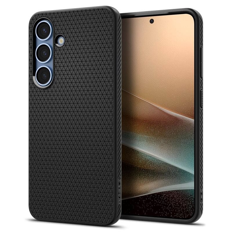 Spigen Samsung Galaxy S25 Case Liquid Air Matte Black - Puhelimen kuoret