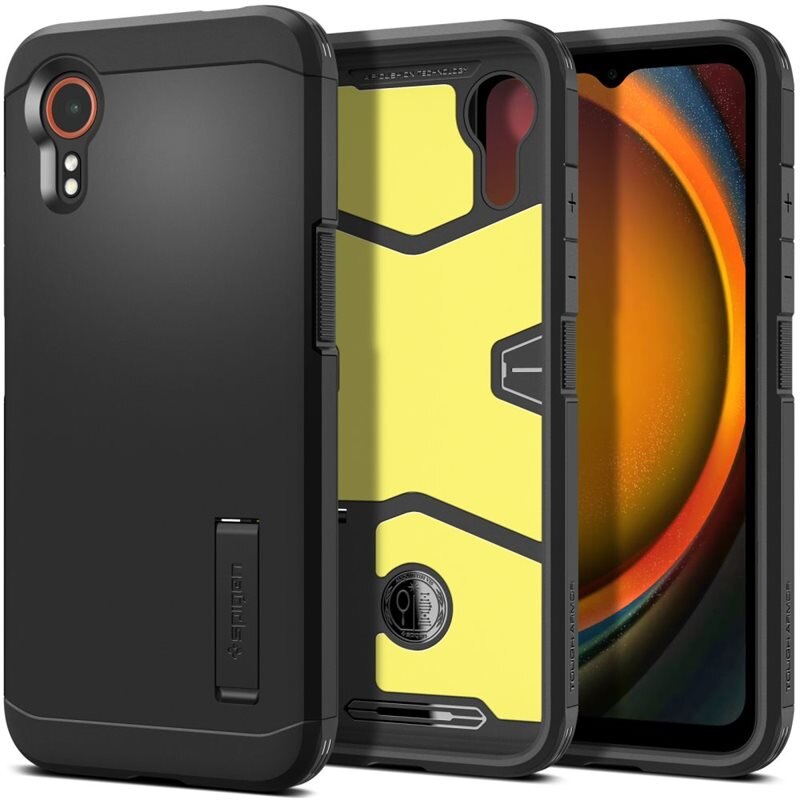 Spigen Samsung Galaxy Xcover 7 Pro Case Tough Armor Black - Puhelimen kuoret