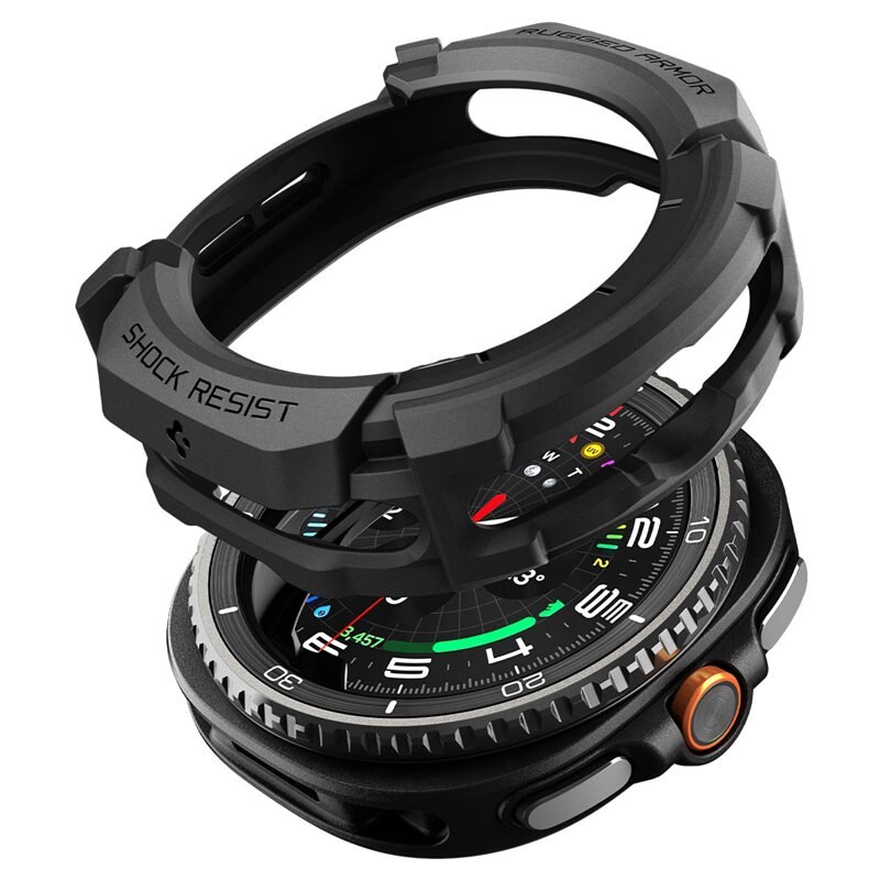 Spigen Samsung Galaxy Watch 8 Classic Case Rugged Armor Black