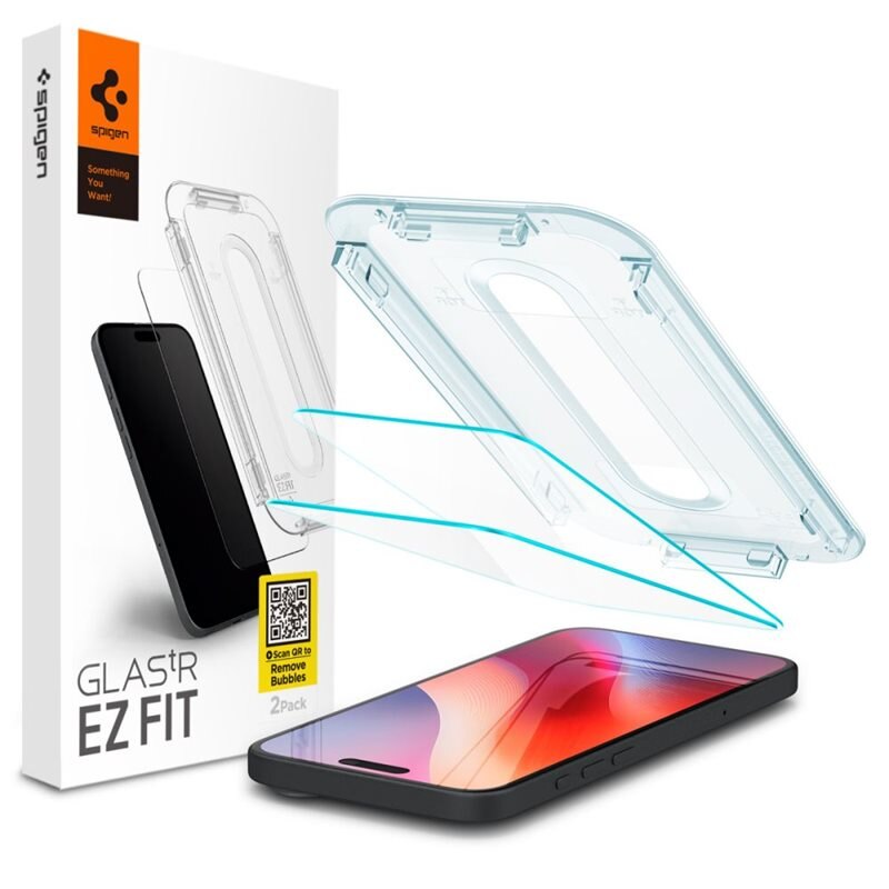 Spigen iPhone 16 Screen Protector GLAS.tR EZ Fit (2-pack)