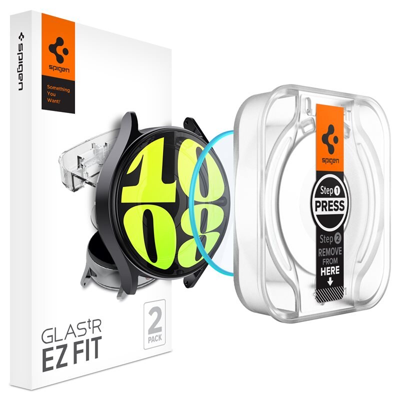 Spigen Samsung Galaxy Watch 7 40mm Screen Protector EZ Fit GLAS.tR (2-pack)