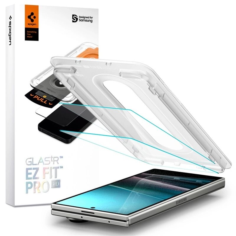 Spigen Samsung Galaxy Z Fold 7 Cover Screen Protector GLAS.tR EZ Fit (2-pack)