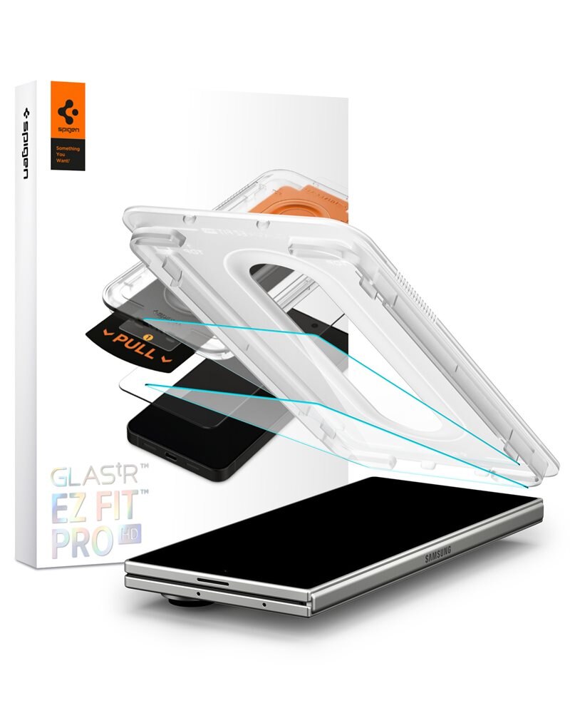 Spigen Samsung Galaxy Z Fold 7 Cover Screen Protector GLAS.tR EZ Fit (2-pack)
