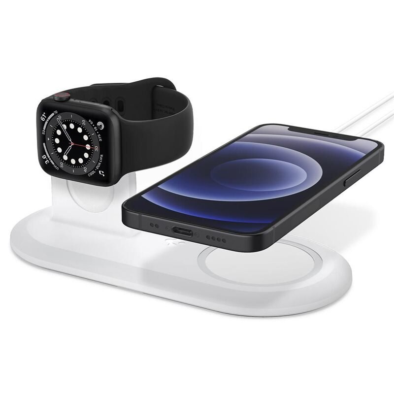 Spigen MagFit Charge Stand Duo White