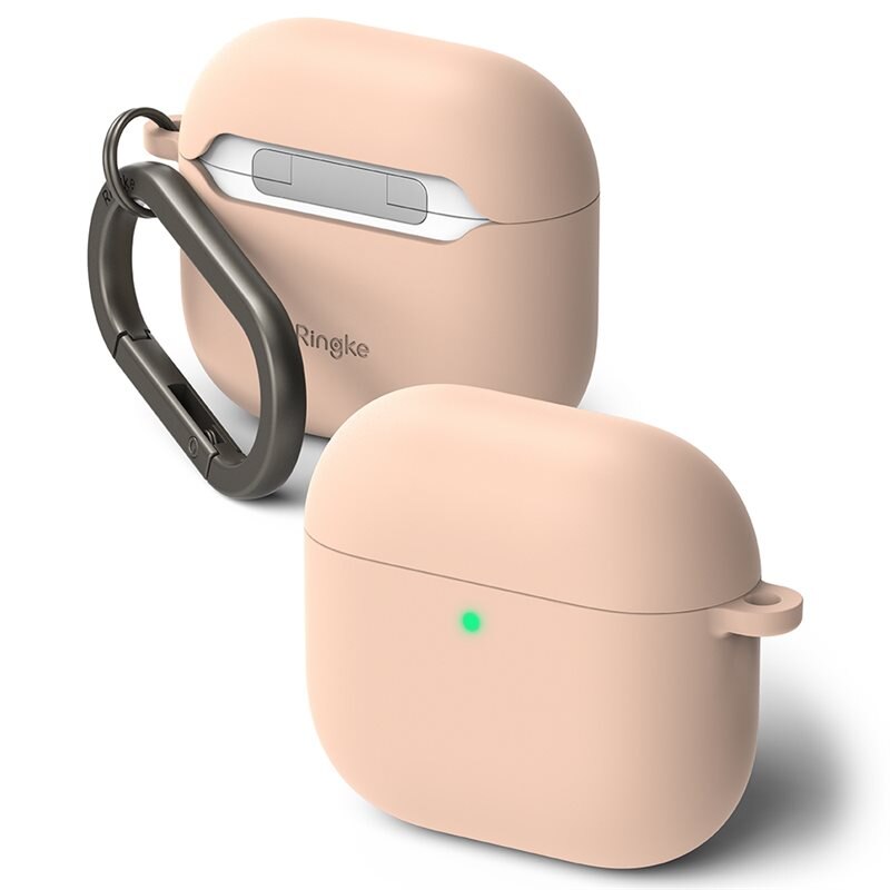 Ringke Silicone Kuori Apple AirPods 4 Pink Sand