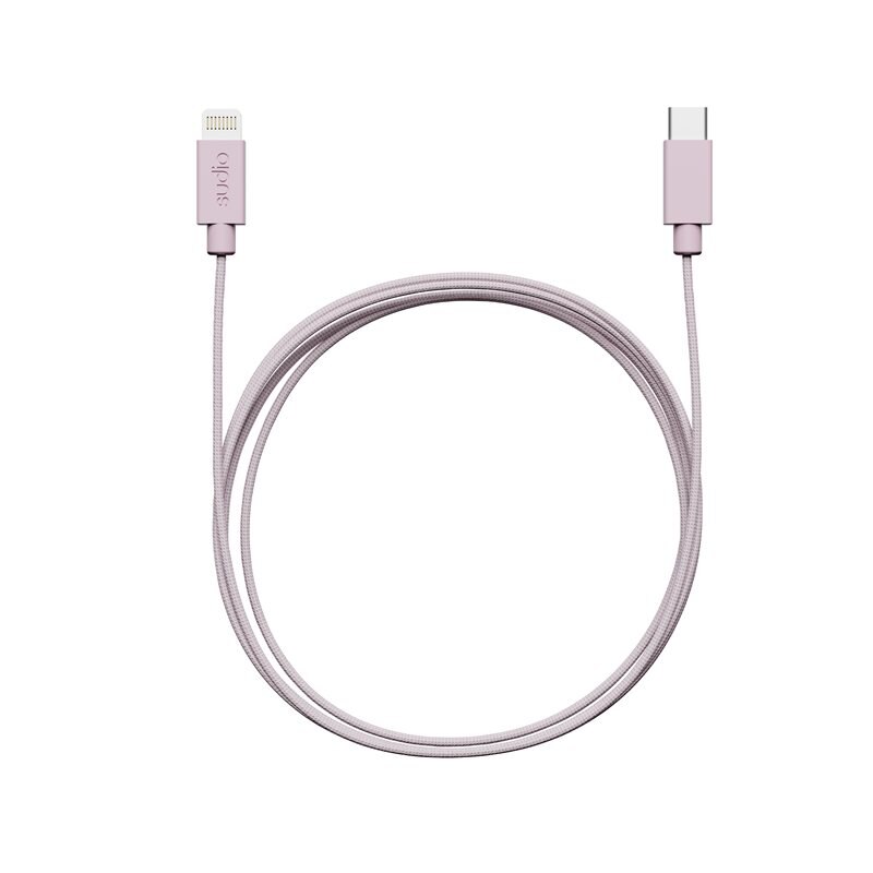 Sudio C1-L Latauskaapeli USB-C - Lightning 1.8 m Vaaleanpunainen