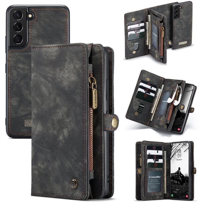 CaseMe Multi-slot Suojakotelo Samsung Galaxy S22 Plus Harmaa