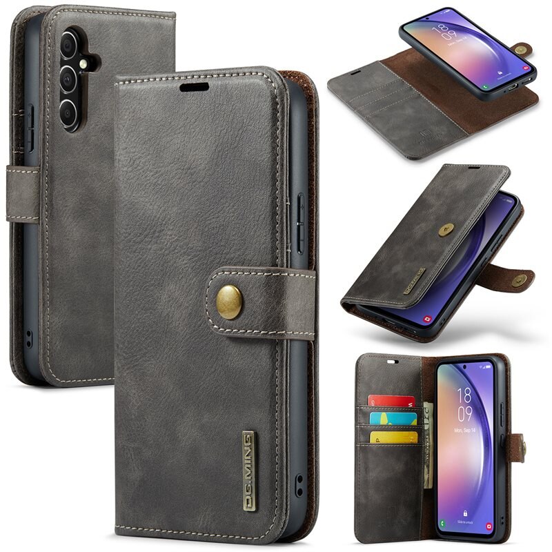DG.MING Magnet Wallet Samsung Galaxy S23 FE Brown