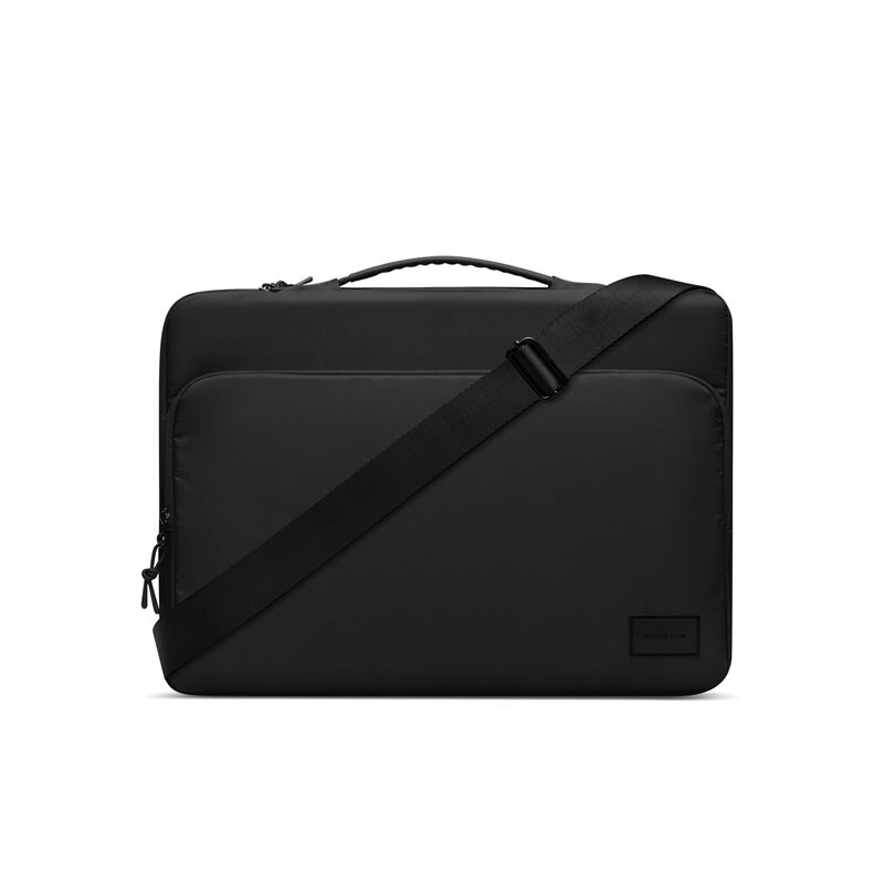 Gaston Luga Däsh Cushioned Laptop Briefcase 16" Musta