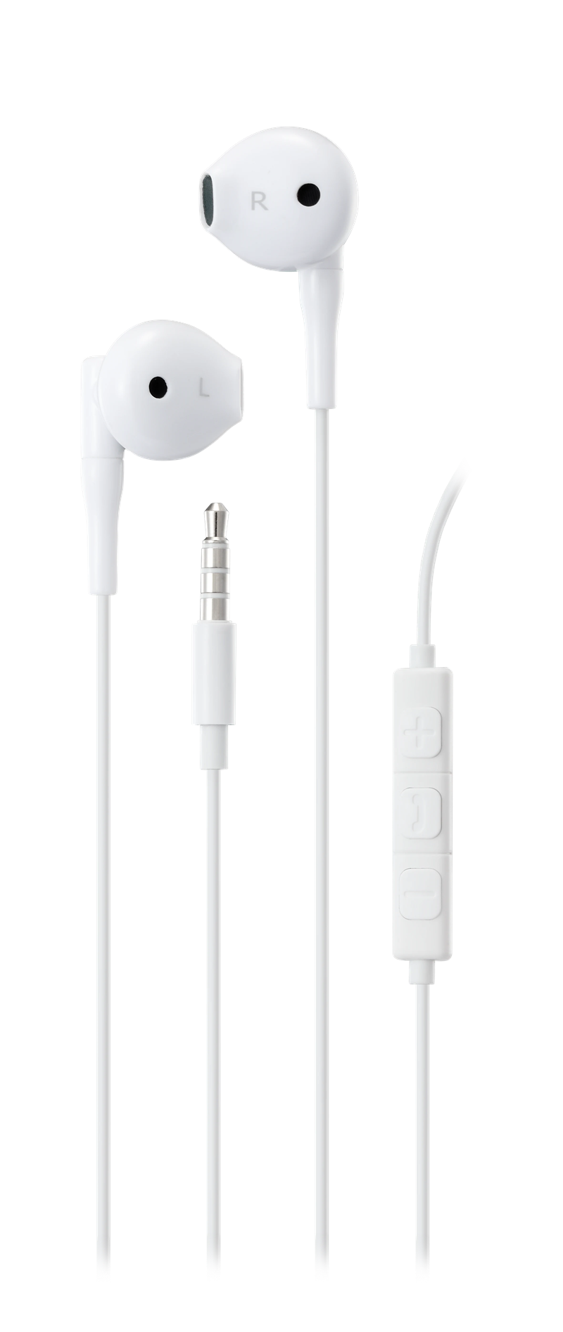 Streetz Semi-in-ear kuulokkeet 3.5mm valkoinen