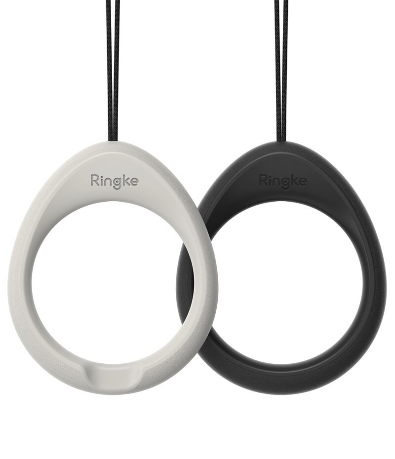 Ringke 2-Pack Finger Ring Strap Light Gray/Black