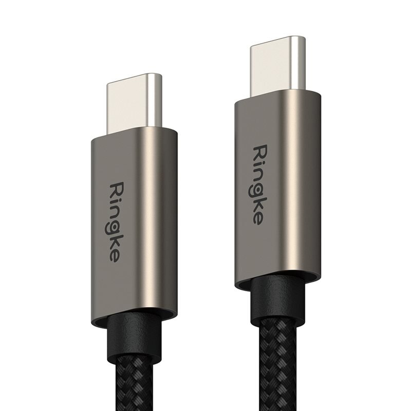 Ringke Fast Charging Basic Kaapeli USB-C -> USB-C 1m musta