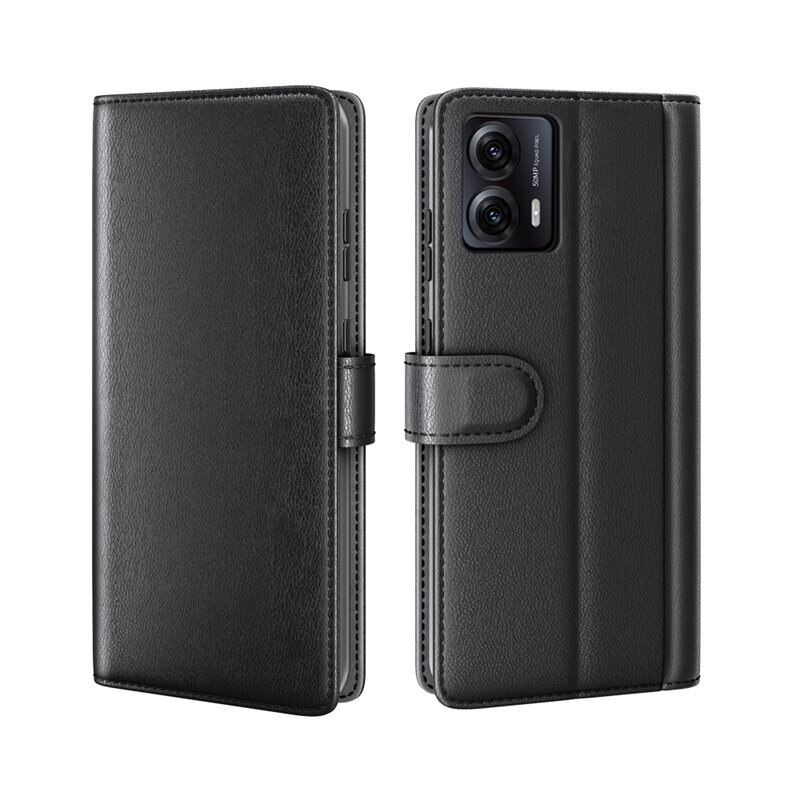 Aito Nahkakotelo Motorola Moto G53 Musta