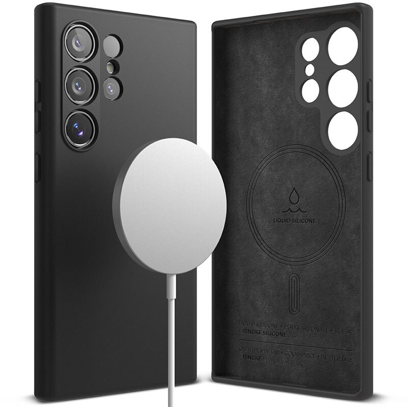 Ringke Silicone Magnetic Case Samsung Galaxy S24 Ultra Black