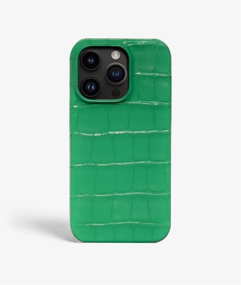The Case Factory Kuori iPhone 14 Pro Max Croco Vihreä