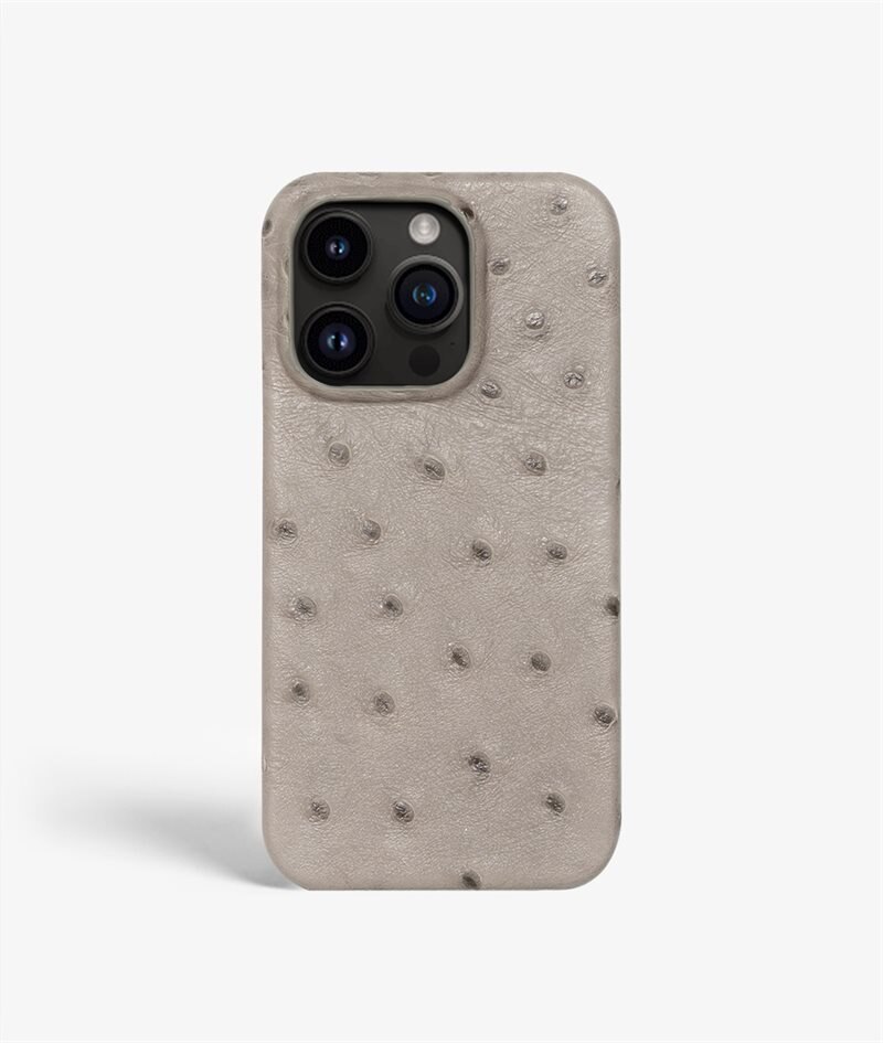 The Case Factory Kuori iPhone 13 Pro Ostrich Harmaa