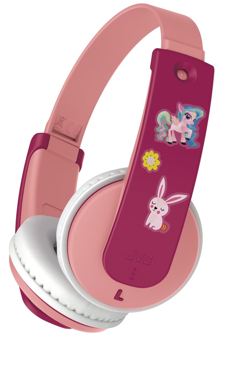 JVC Tinyphones On-Ear Wireless Lasten Kuulokkeet vaaleanpunainen