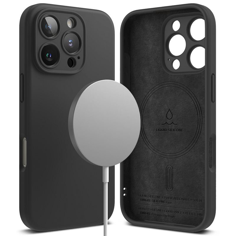 Ringke Silicone Magnetic Case iPhone 16 Pro Max Black