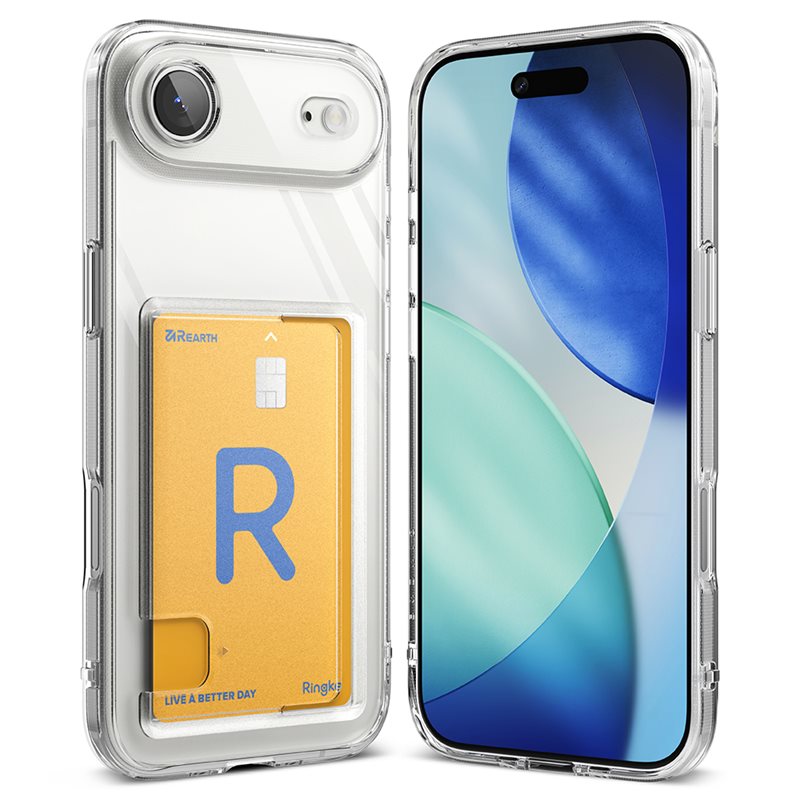 Ringke Fusion Card Case iPhone Air Kirkas - Puhelimen kuoret - Paikat korteille