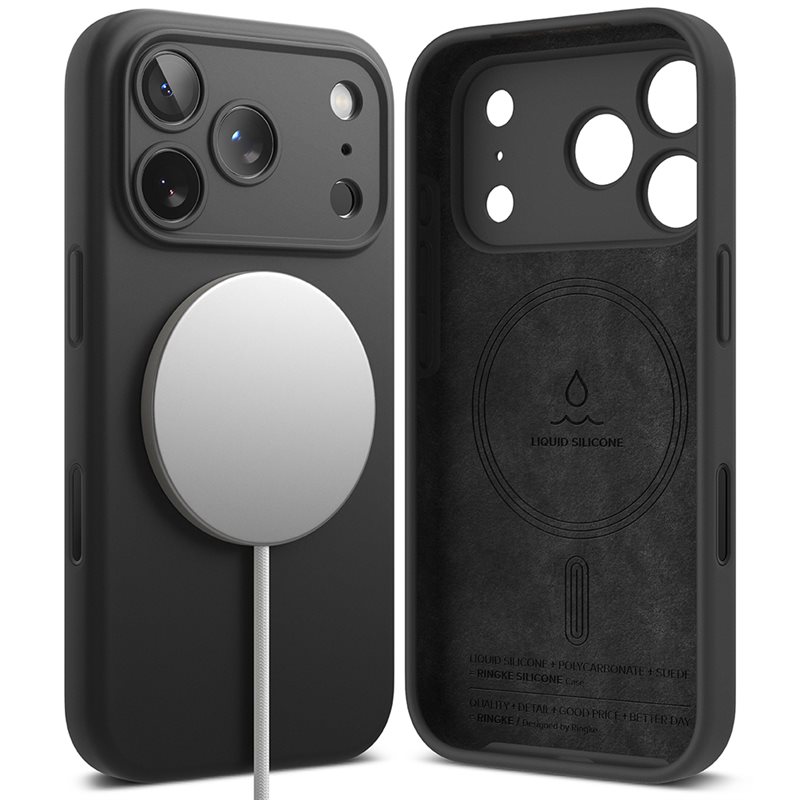 Ringke Silicone Magnetic Case iPhone 17 Pro Black