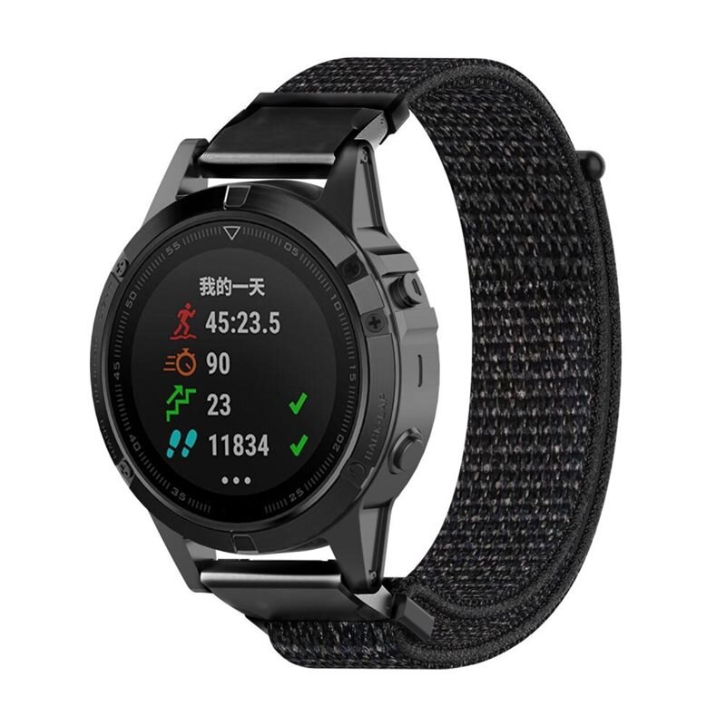 Nailonranneke Garmin Epix 47mm Gen 2 Musta