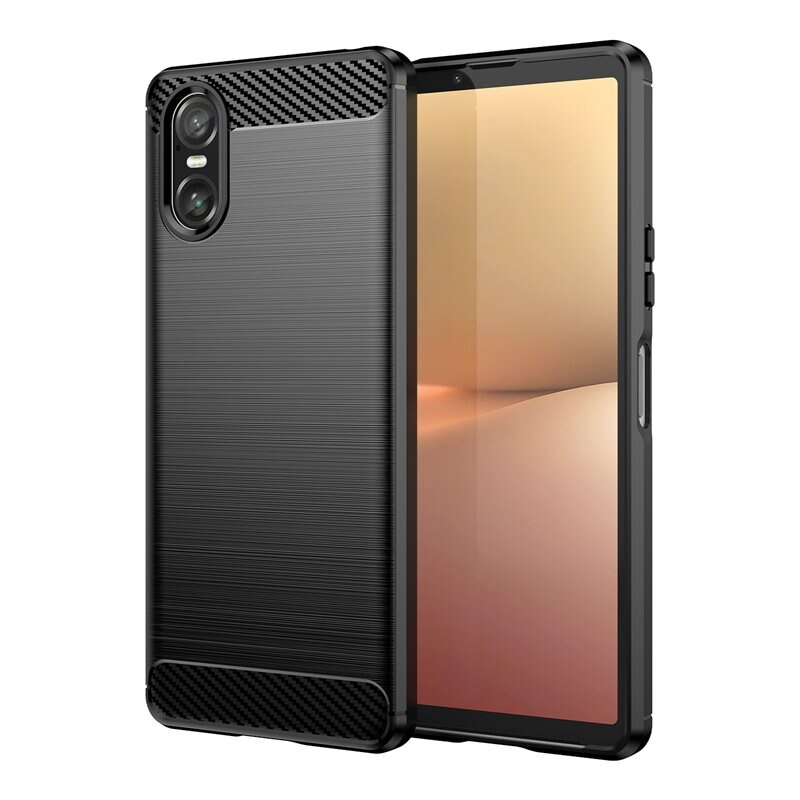 tectTech Sony Xperia 10 VI Kuori TPU Brushed Musta