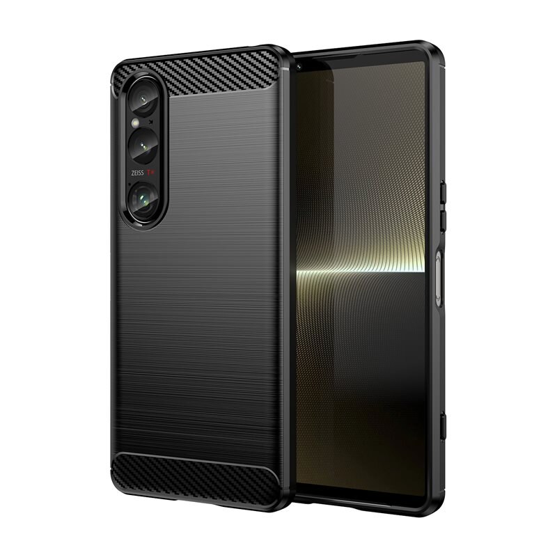 tectTech Sony Xperia 10 VII Kuori TPU Brushed Musta